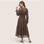Mireya | Women’s Boho Chiffon Midi Dress