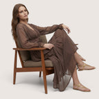 Mireya | Women’s Boho Chiffon Midi Dress