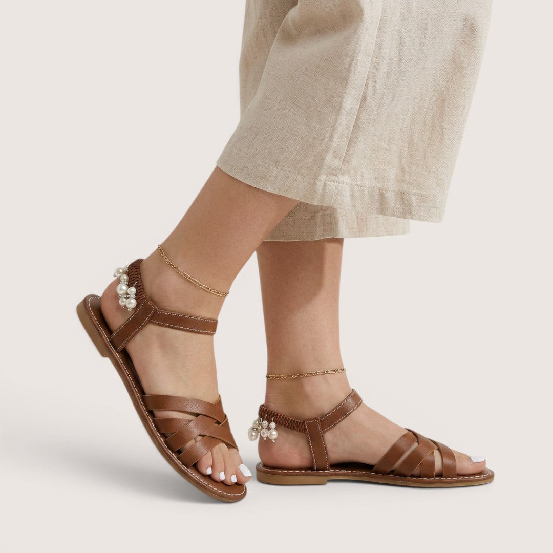 Solene | Women’s Flat Strappy Summer Sandals