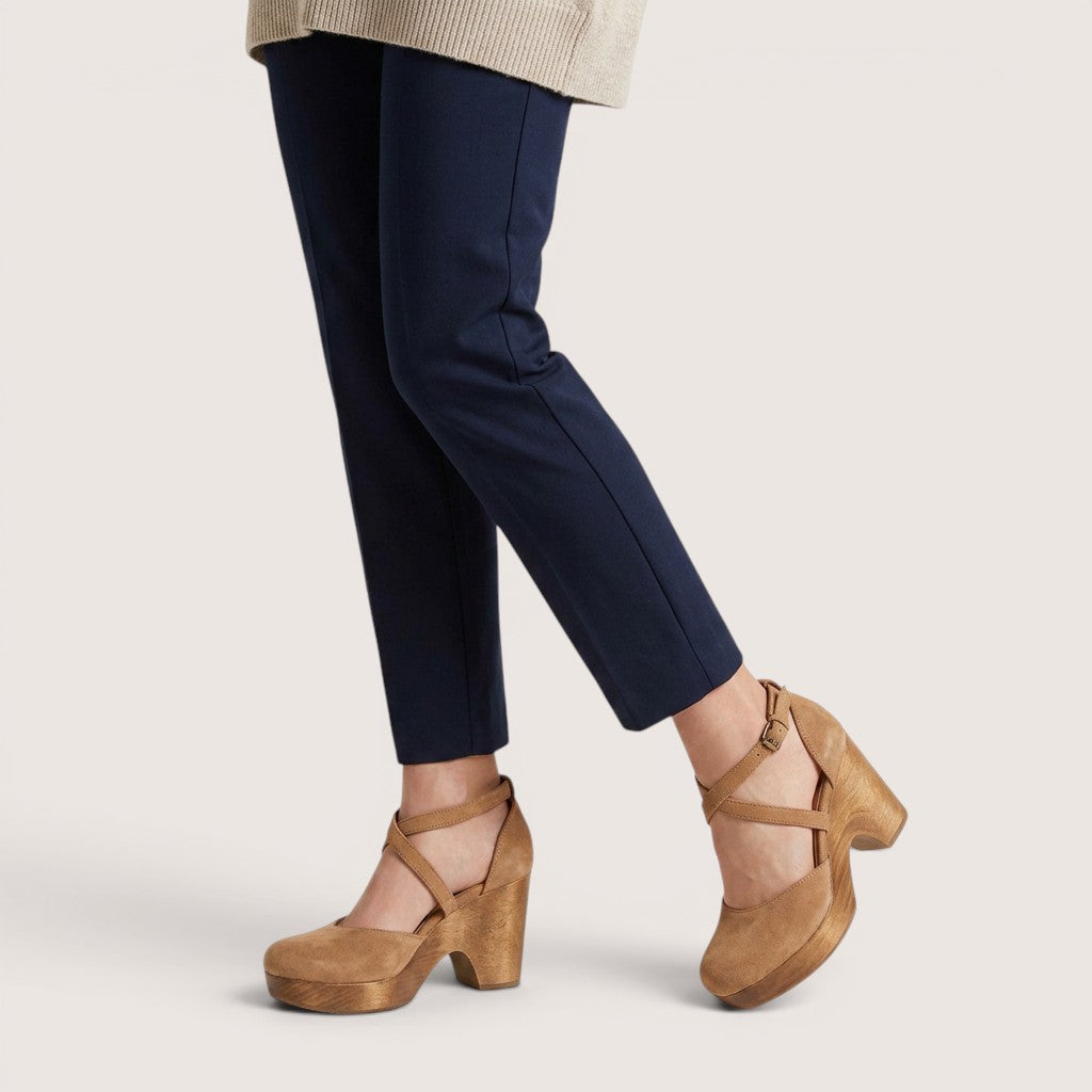 Calira | Women’s Platform Block Heel Mary Jane Shoes