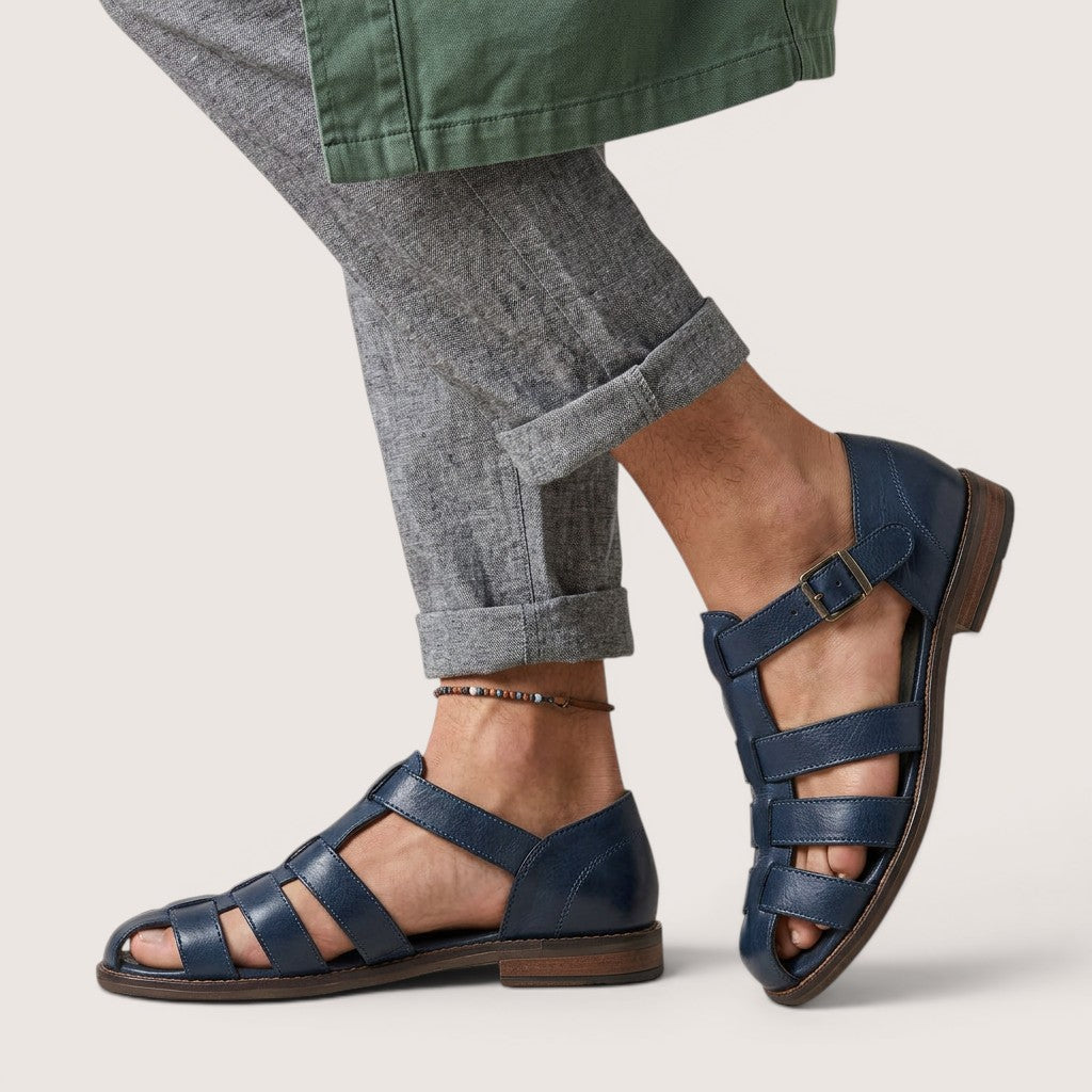 Arvello | Men’s Leather Fisherman Sandals