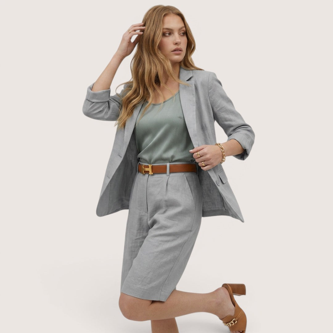 Marvelle | Women’s Blazer & Tailored Shorts Set