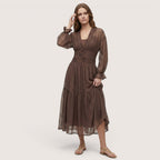 Mireya | Women’s Boho Chiffon Midi Dress