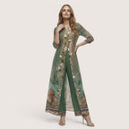 Zareen | Women’s Printed Layered Kurta Set