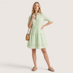 Solira | Women’s Striped Tiered Shirt Dress