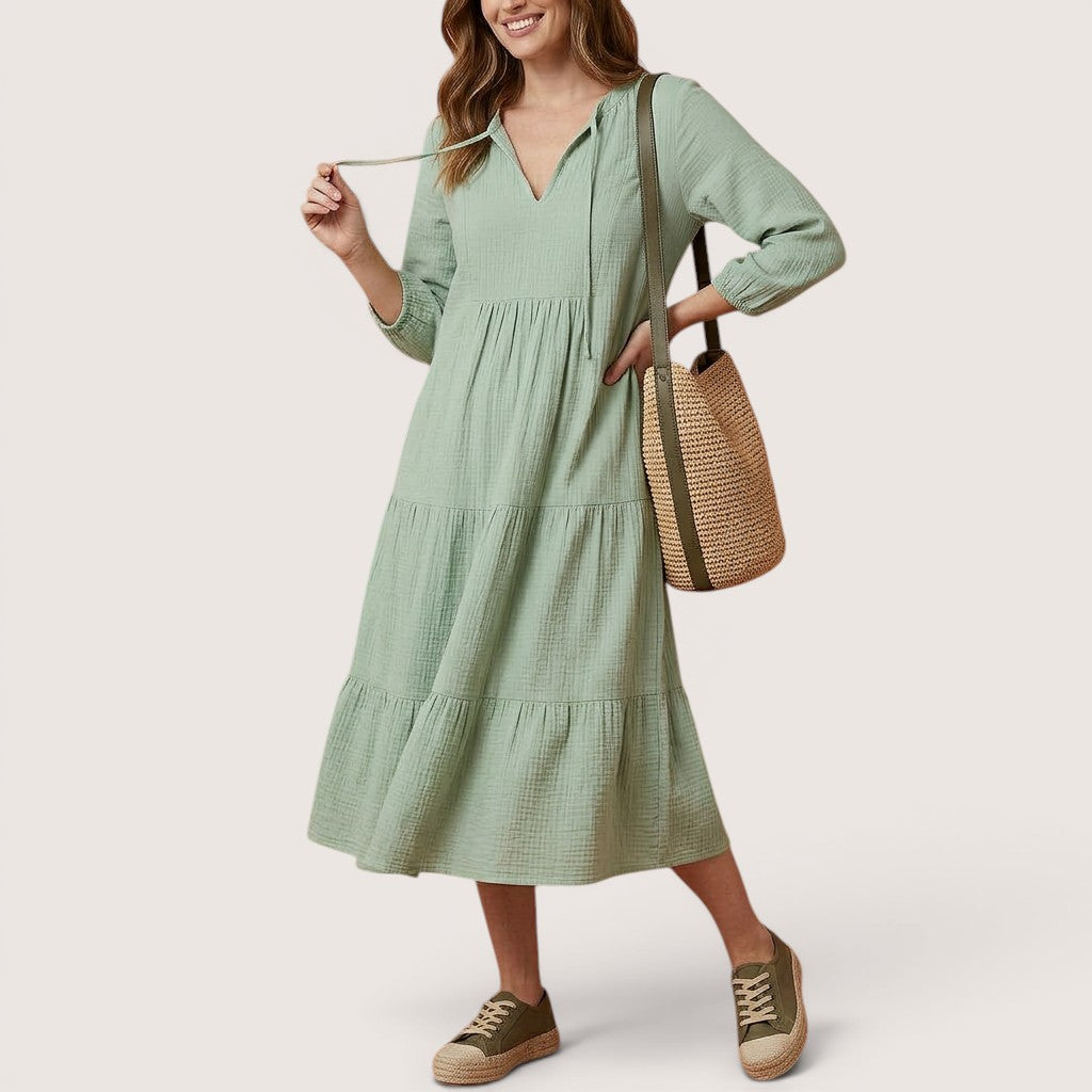Mirelle | Women’s Hooded Boho Midi Dress