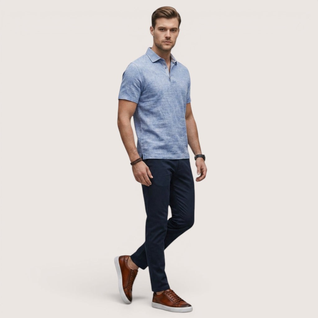 Maver | Men’s Genuine Leather Low-Top Sneakers