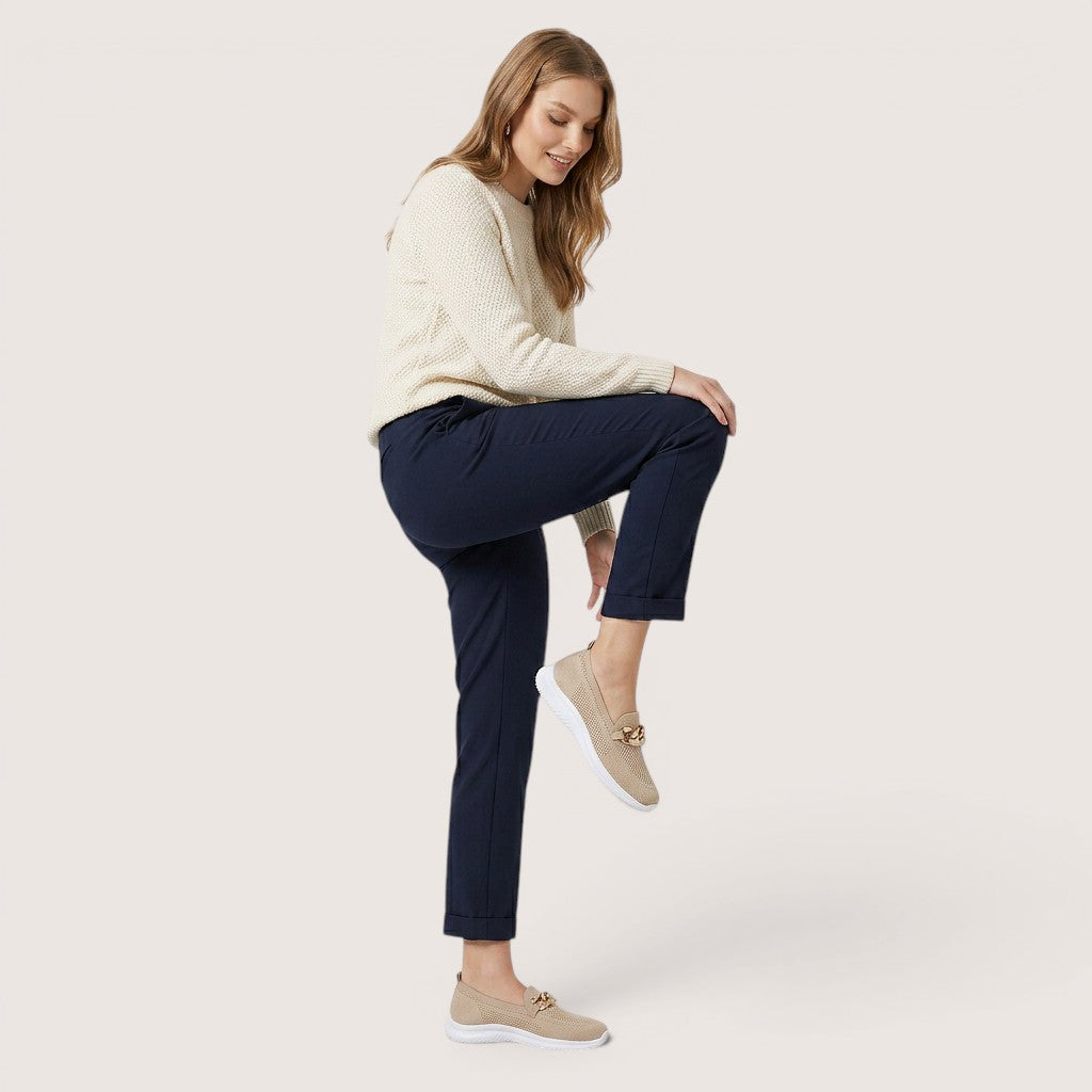 Velmira | Women’s Chain Detail Slip-On Sneakers