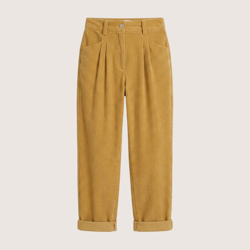 Lioren | Women’s High-Waist Tapered Pants with Tie Waist