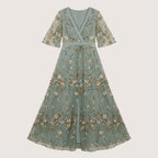 Virella | Women’s Floral V-Neck Maxi Dress