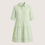 Solira | Women’s Striped Tiered Shirt Dress