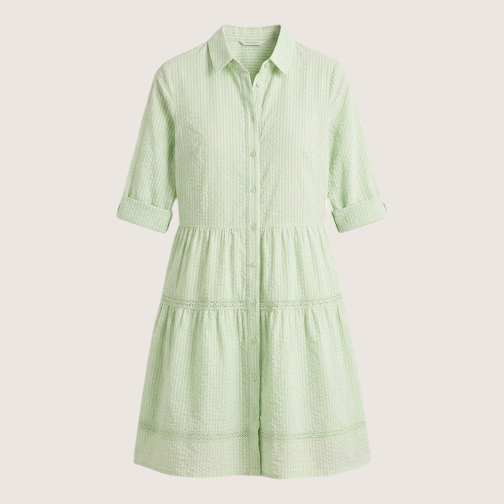 Solira | Women’s Striped Tiered Shirt Dress
