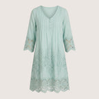 Alviera | Women’s Lace Trim Boho Dress