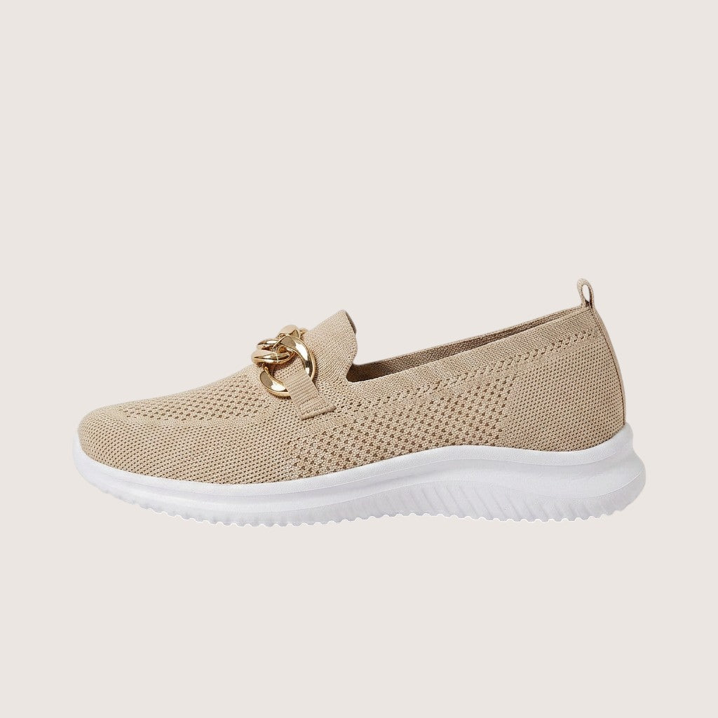 Velmira | Women’s Chain Detail Slip-On Sneakers