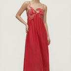 Nerea | Women’s Printed Cami Maxi Dress with Graphic Detail