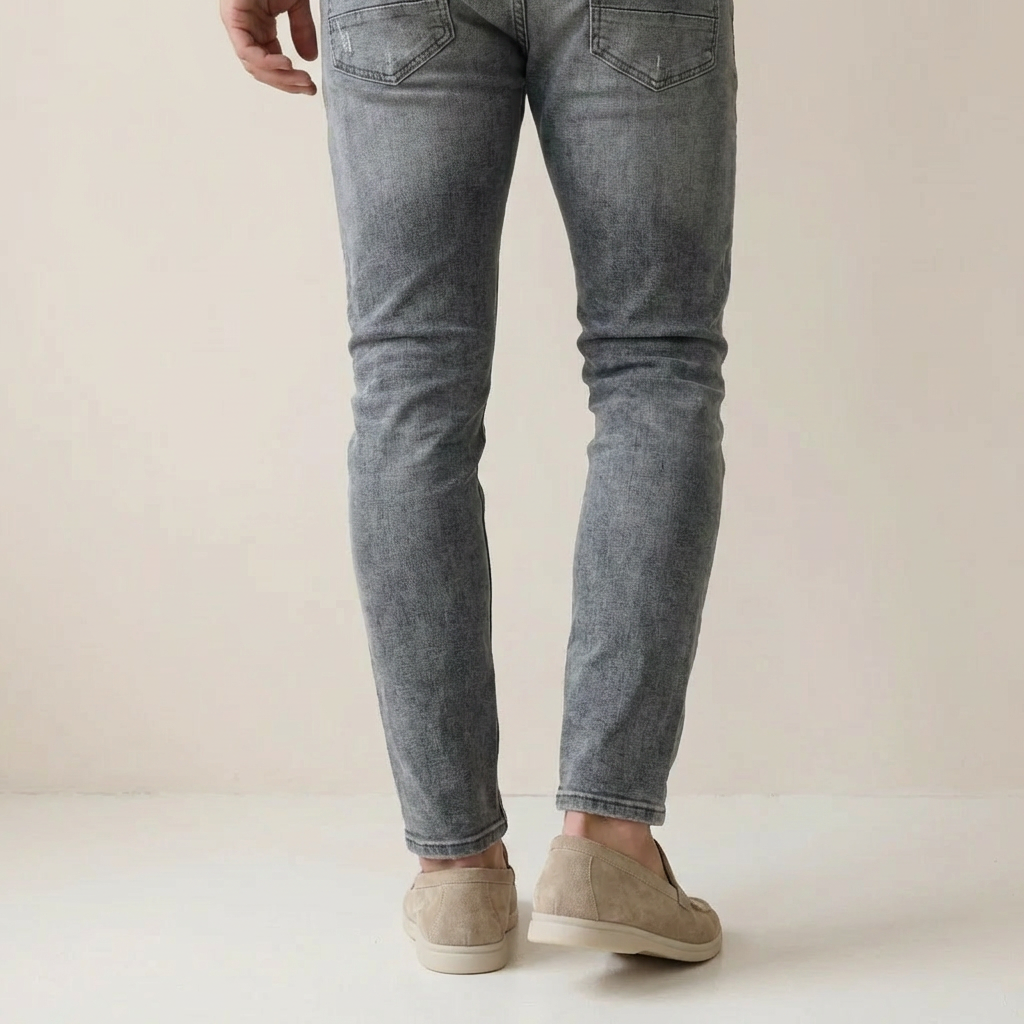 Luca | Men’s Suede Slip-On Loafers with Contrast Sole