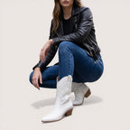 Sienna | Women’s Western Ankle Boots with Perforated Design