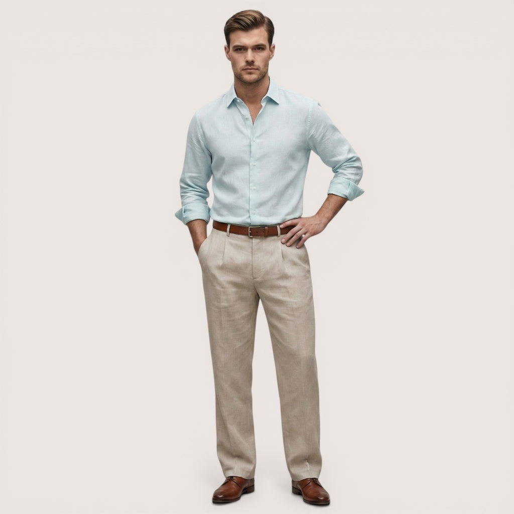 Arlo | Men’s Loose Fit Wide Leg Trousers