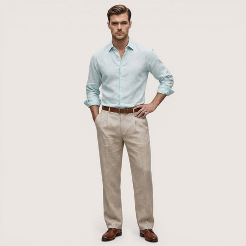 Arlo | Men’s Loose Fit Wide Leg Trousers