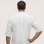 Luca | Men’s Linen Henley Shirt with Button Neck