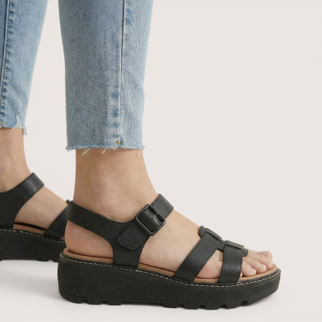 Sora | Women’s Platform Sandals with Double Strap Design