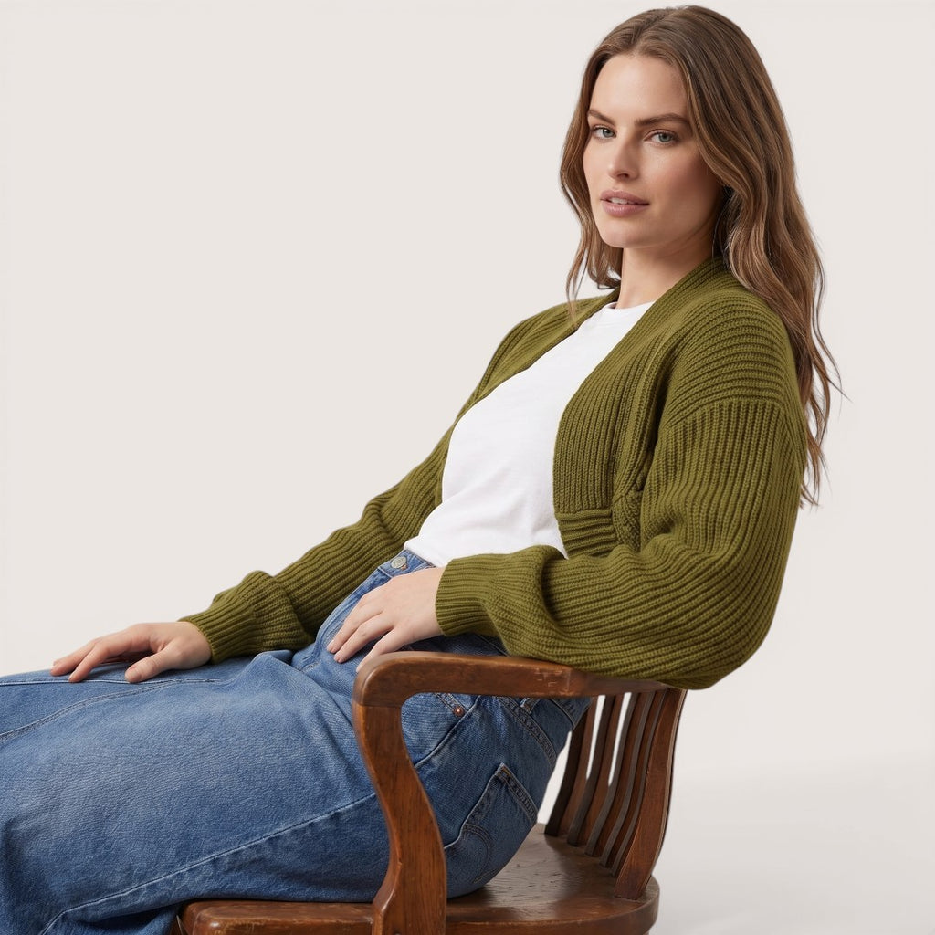 Elowen | Women’s Knit Shrug Cardigan with Open Front