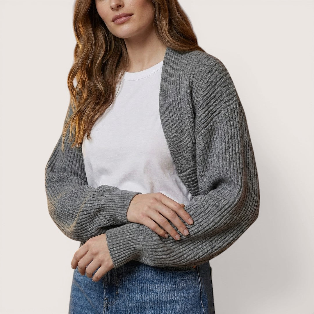Elowen | Women’s Knit Shrug Cardigan with Open Front