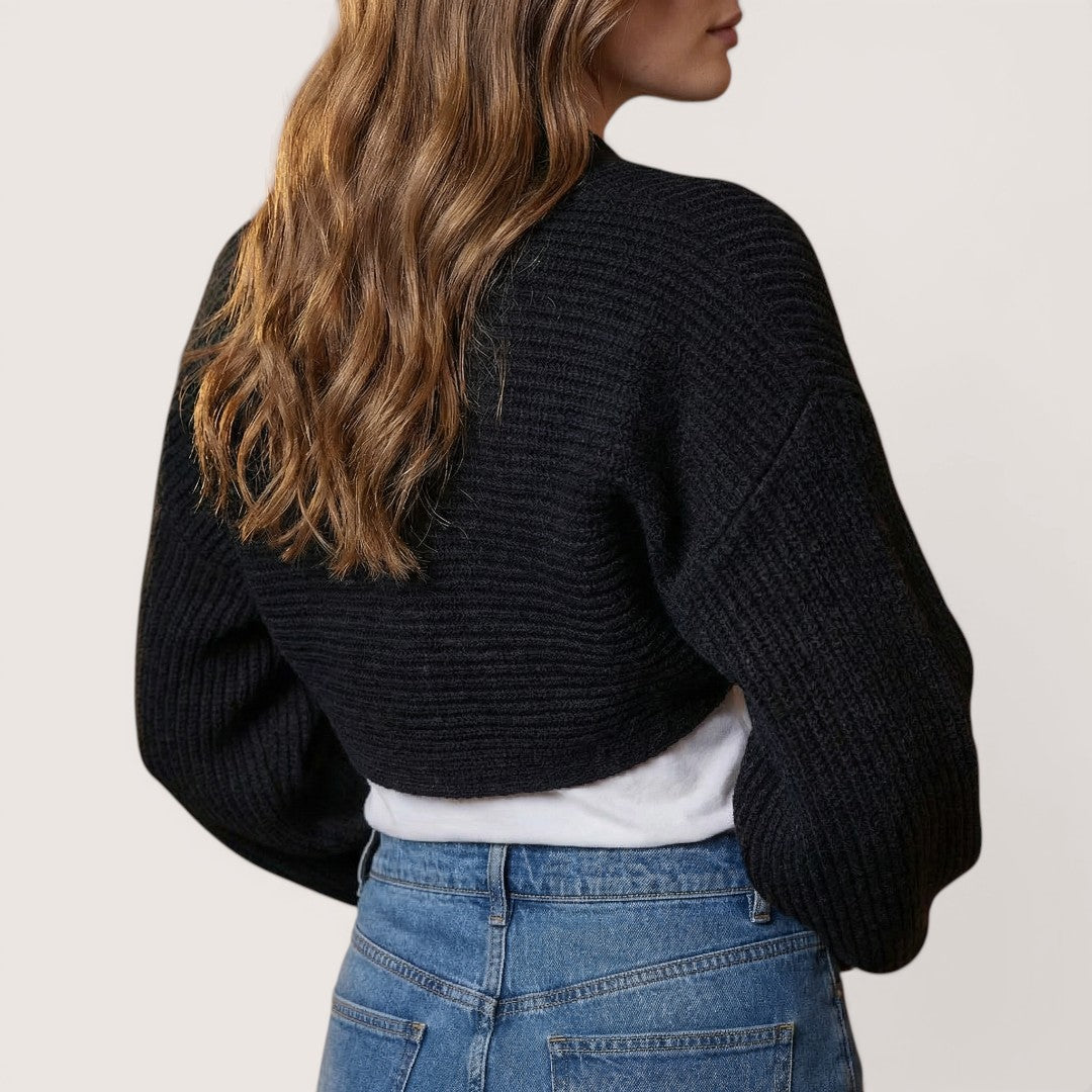 Elowen | Women’s Knit Shrug Cardigan with Open Front