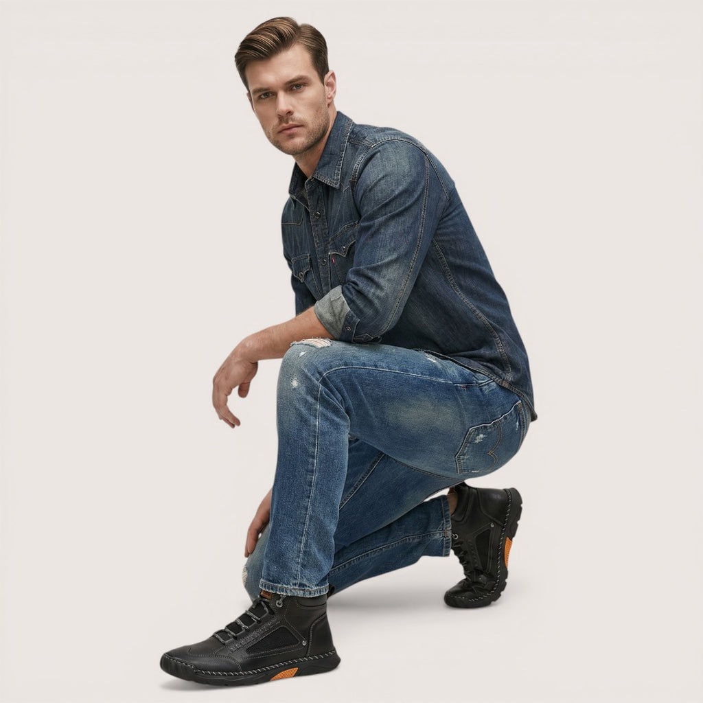 Titan | Men’s High-Top Outdoor Sneakers with Reinforced Sole