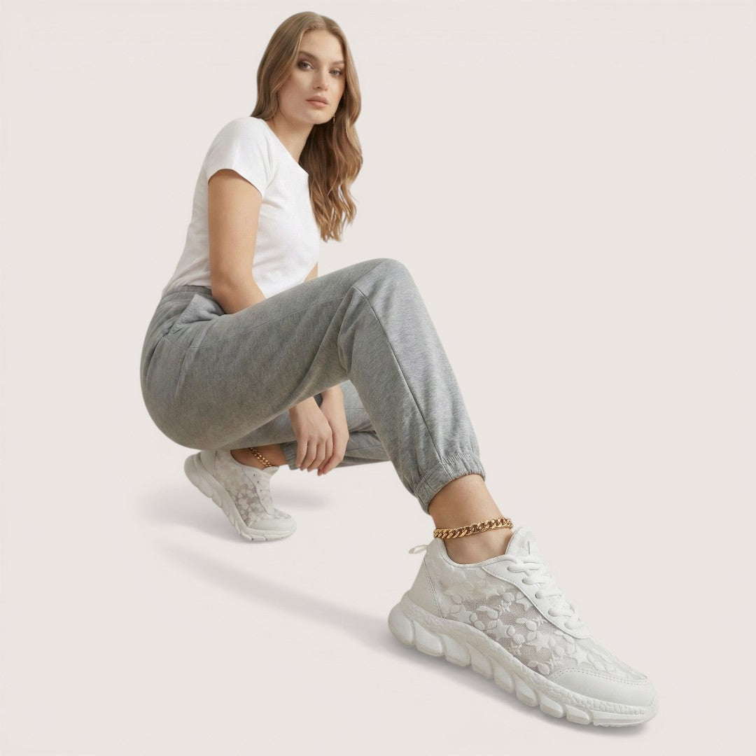 Nova | Women’s Chunky Lace-Up Sneakers with Textured Design