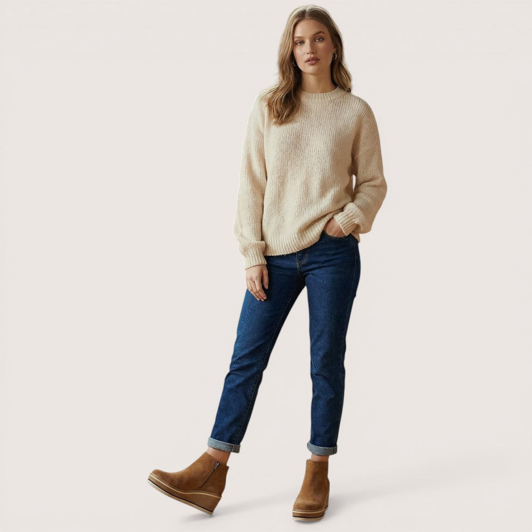 Aria | Women’s Platform Ankle Boots with Side Zipper