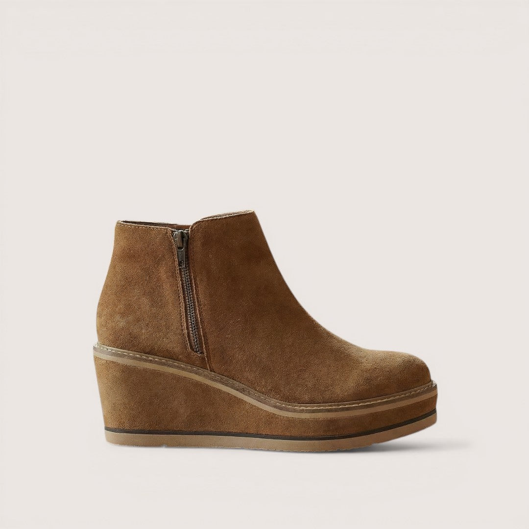 Aria | Women’s Platform Ankle Boots with Side Zipper