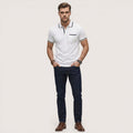 Enzo | Men’s Short Sleeve Polo Shirt with Zip Collar
