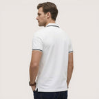 Enzo | Men’s Short Sleeve Polo Shirt with Zip Collar