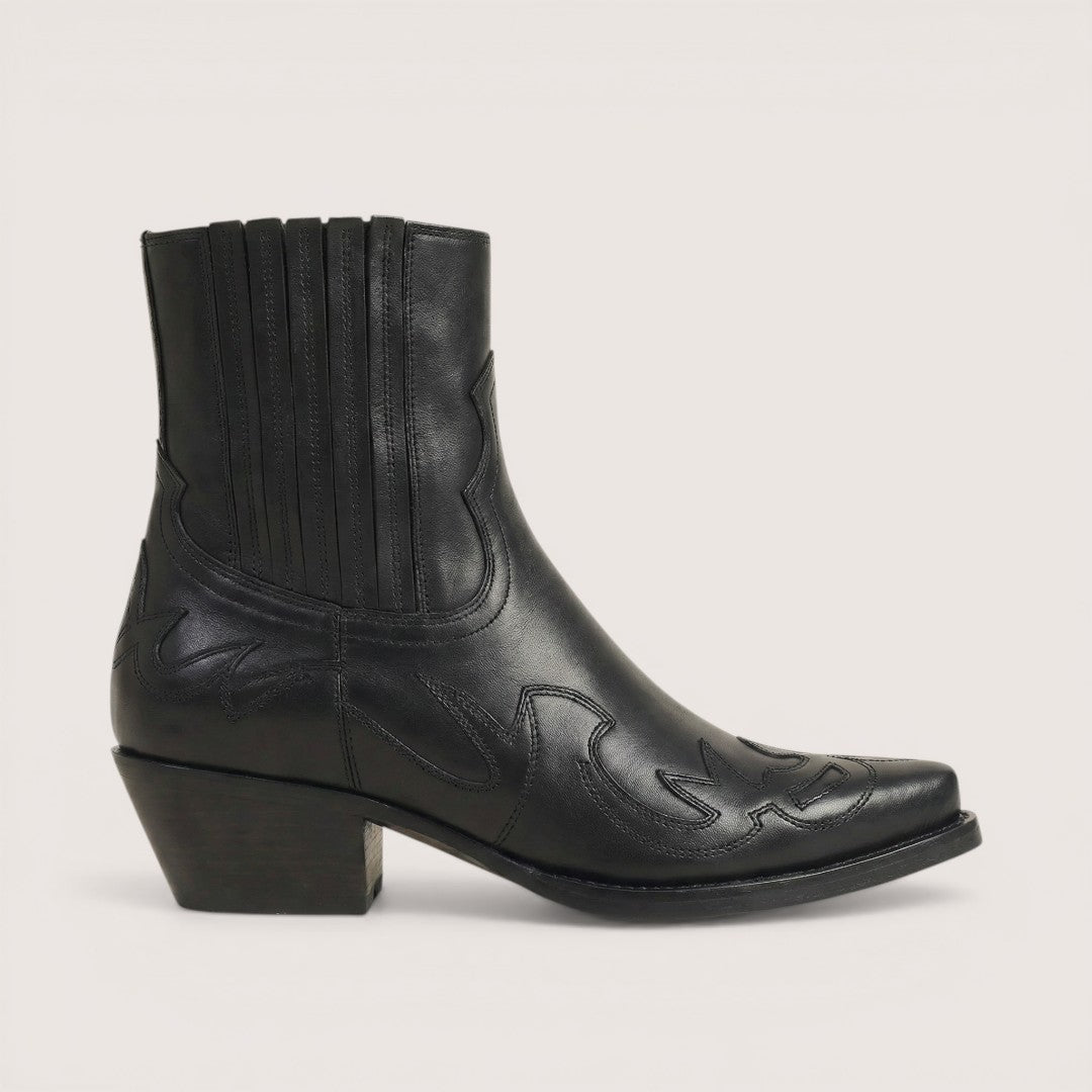 Rhea | Women’s Western Ankle Boots with Embossed Detail