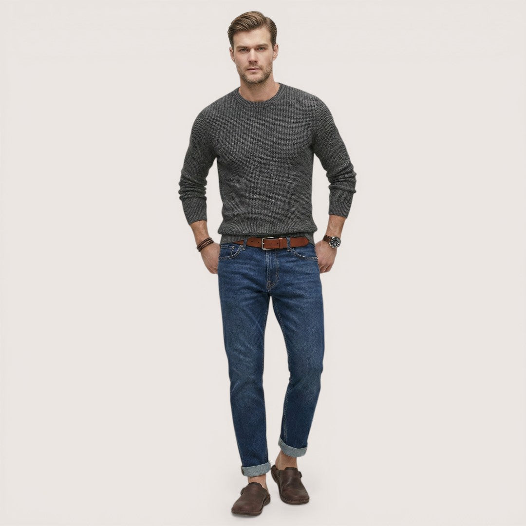 Rowan | Men’s Leather Slip-On Clogs with Closed Toe