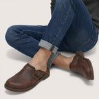 Rowan | Men’s Leather Slip-On Clogs with Closed Toe