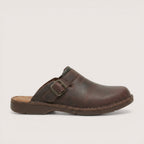 Rowan | Men’s Leather Slip-On Clogs with Closed Toe