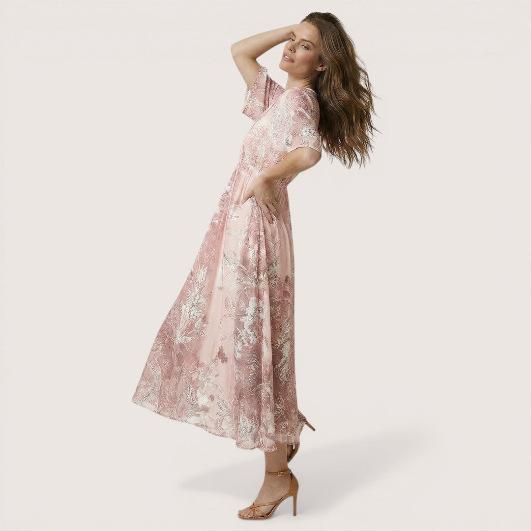 Liora | Women’s Boho Floral Maxi Dress with Loose Fit