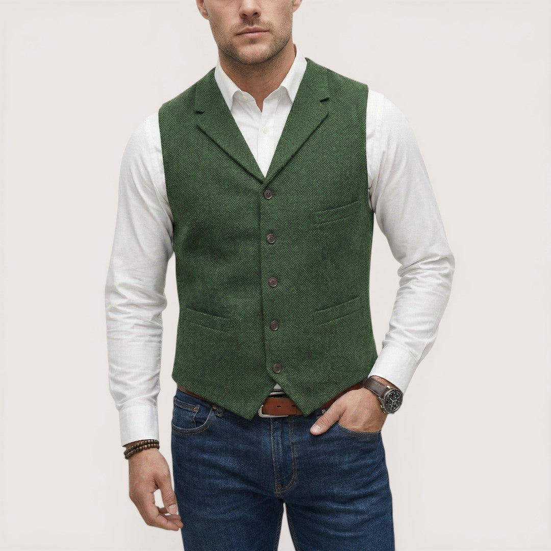Oliver | Men’s Button-Up Waistcoat with Tailored Fit