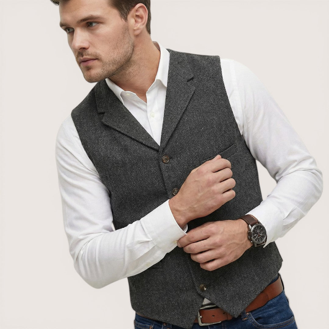 Oliver | Men’s Button-Up Waistcoat with Tailored Fit
