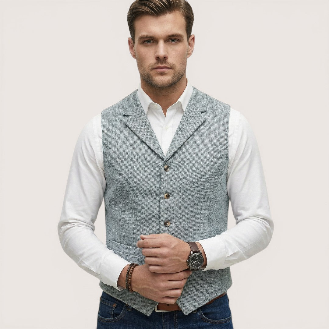 Oliver | Men’s Button-Up Waistcoat with Tailored Fit
