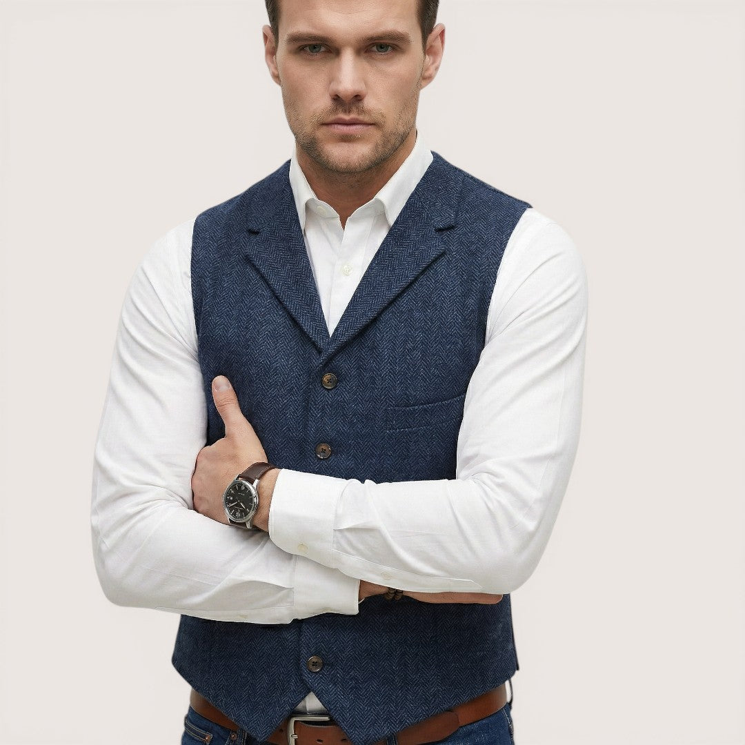 Oliver | Men’s Button-Up Waistcoat with Tailored Fit