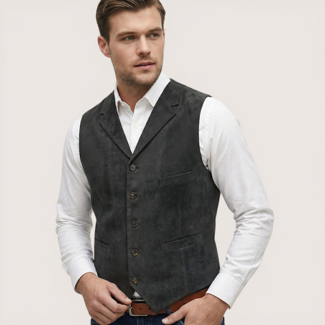 Oliver | Men’s Button-Up Waistcoat with Tailored Fit