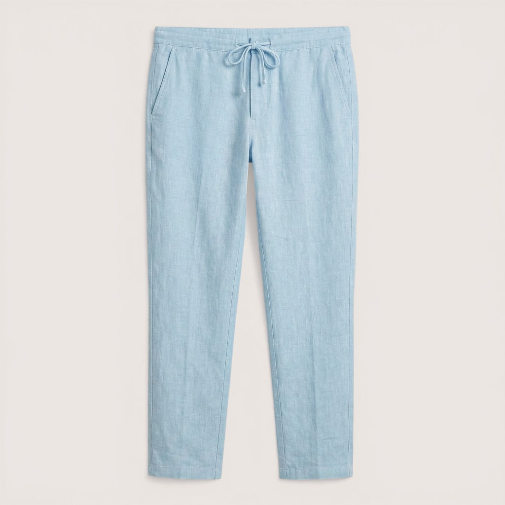 Luca | Men’s Linen Drawstring Trousers with Relaxed Fit