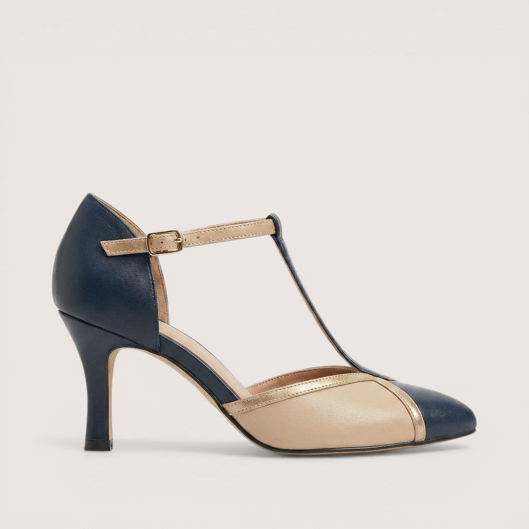 Celia | Women’s T-Strap Heels with Pointed Toe