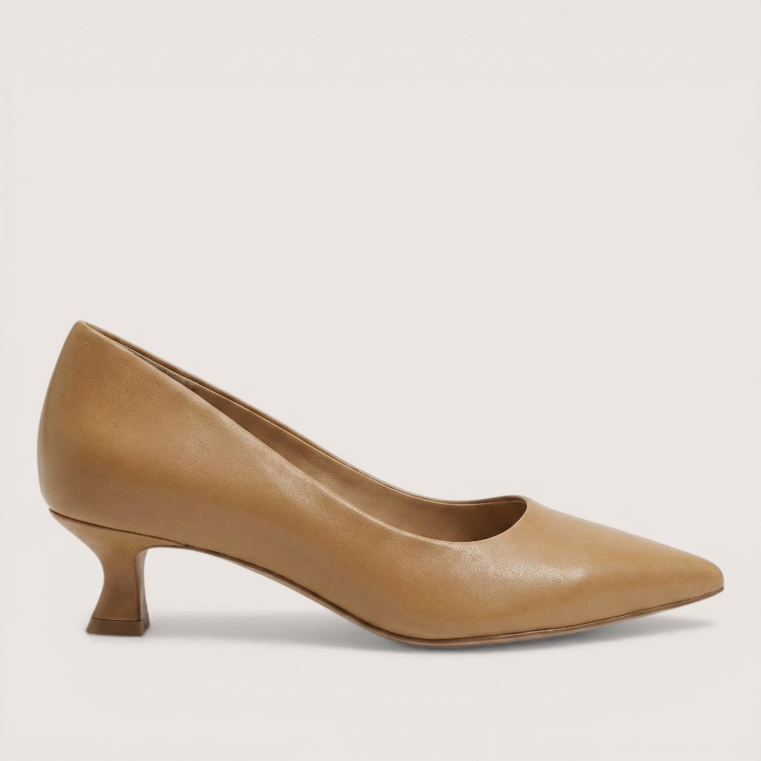 Elara | Women’s Pointed Toe Low Heels with Slip-On Design