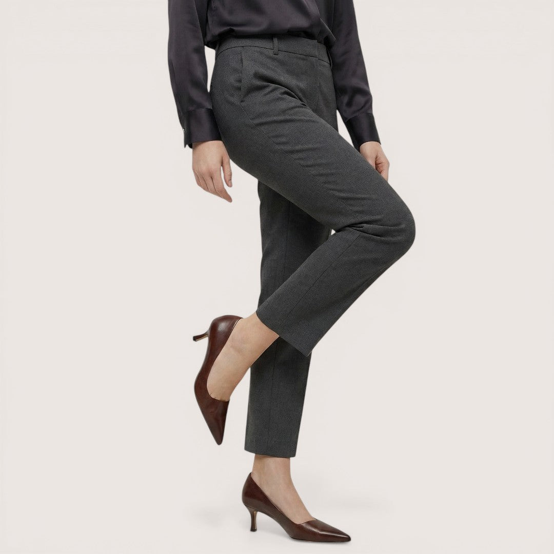 Elara | Women’s Pointed Toe Low Heels with Slip-On Design