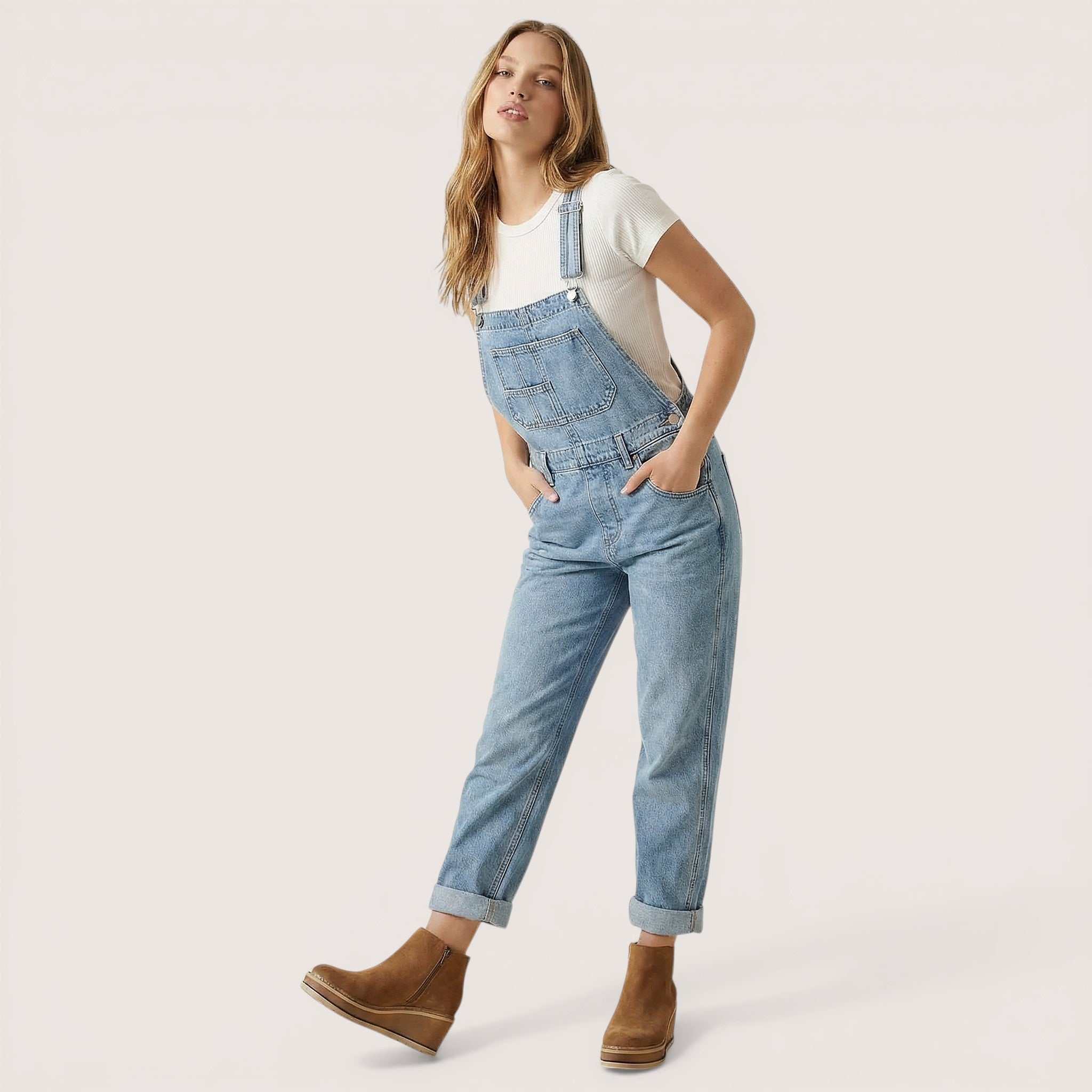 Harper | Women’s Denim Overalls with Relaxed Fit