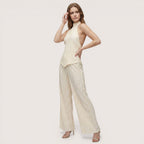 Sienna | Women’s Halter Top and Pleated Wide Leg Pants Set
